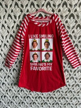 Elf Christmas Pajama Nightgown Girls Size 7/8 Buddy